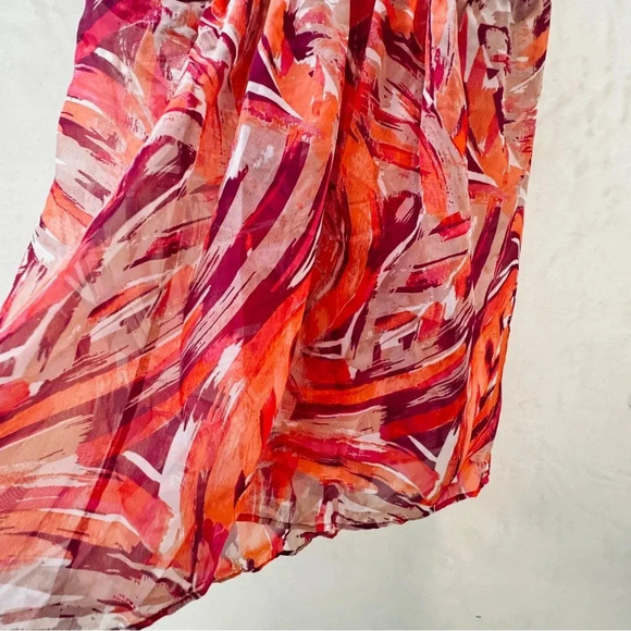 Cacique || Sheer Night Top & Thong in Vivid Multi Color Dreams 26/28 (3x) - Picture 3 of 10